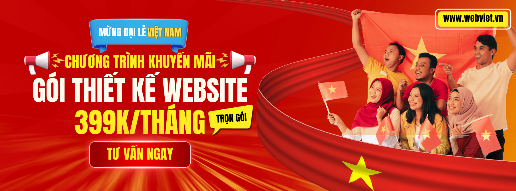 Ra Mắt Gói Dịch Vụ Website 399k/tháng Trọn Gói